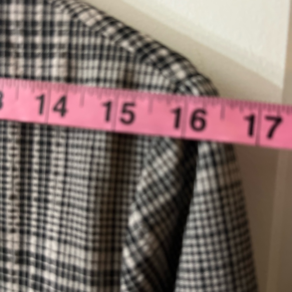 ZARA Women's Grey Check Blazer With Belt Double Breasted Jacket Size M - Picture 7 of 10